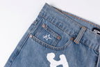 Sp5der 555555 5Star Vintage Denim Shorts Classic American Fabric Web Identity Street - product image 8
