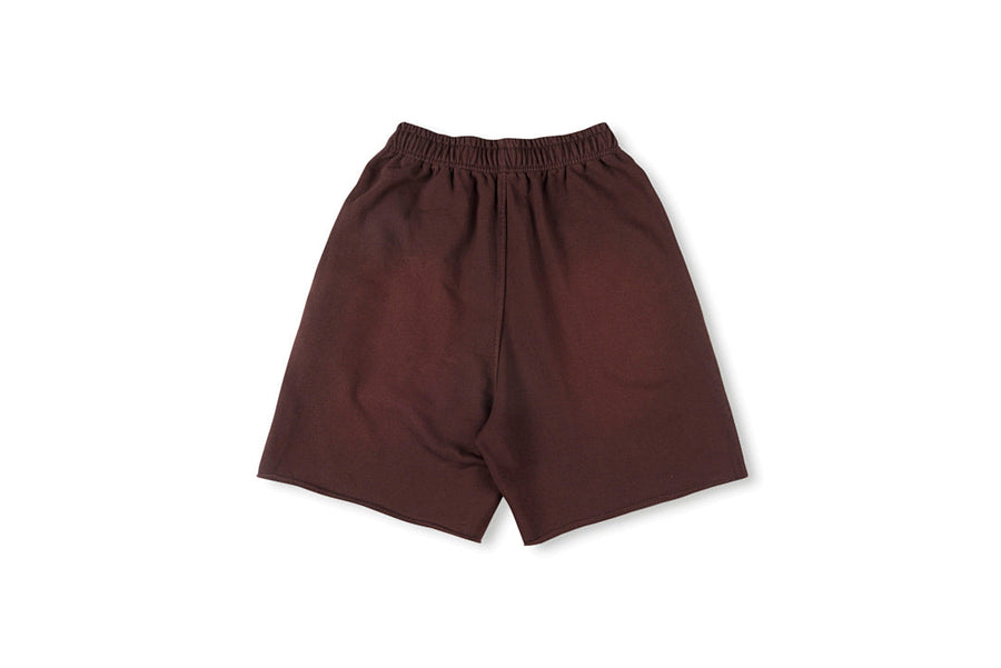 Sp5der Worldwide 555555 Before Washed Shorts 3D Star Raised Time Dimension Web Identity