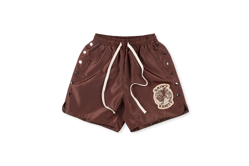 Saint Vanity Embroidered Button Placket Shorts Saint Vanity Paradox Refined Craft Street - product image 8