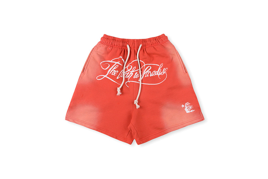 Hellstar Studios Path To Paradise Shorts Washed Cosmic Journey Heaven Road Street - product image 1