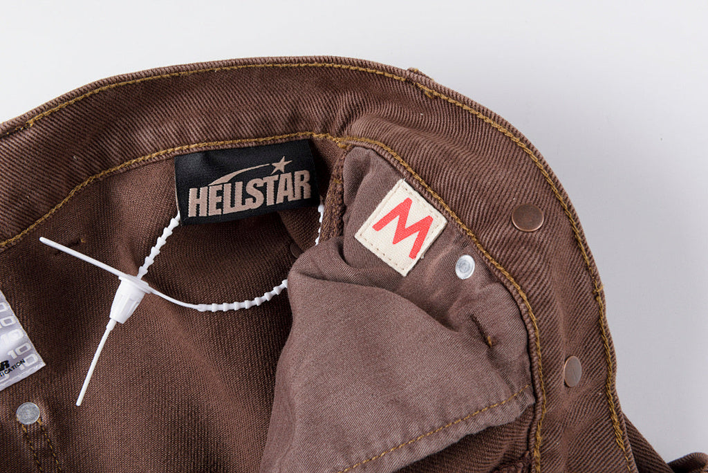 Hellstar Studios Denim Shorts Washed Camo Cosmic Dark Energy Military Street - product image 3
