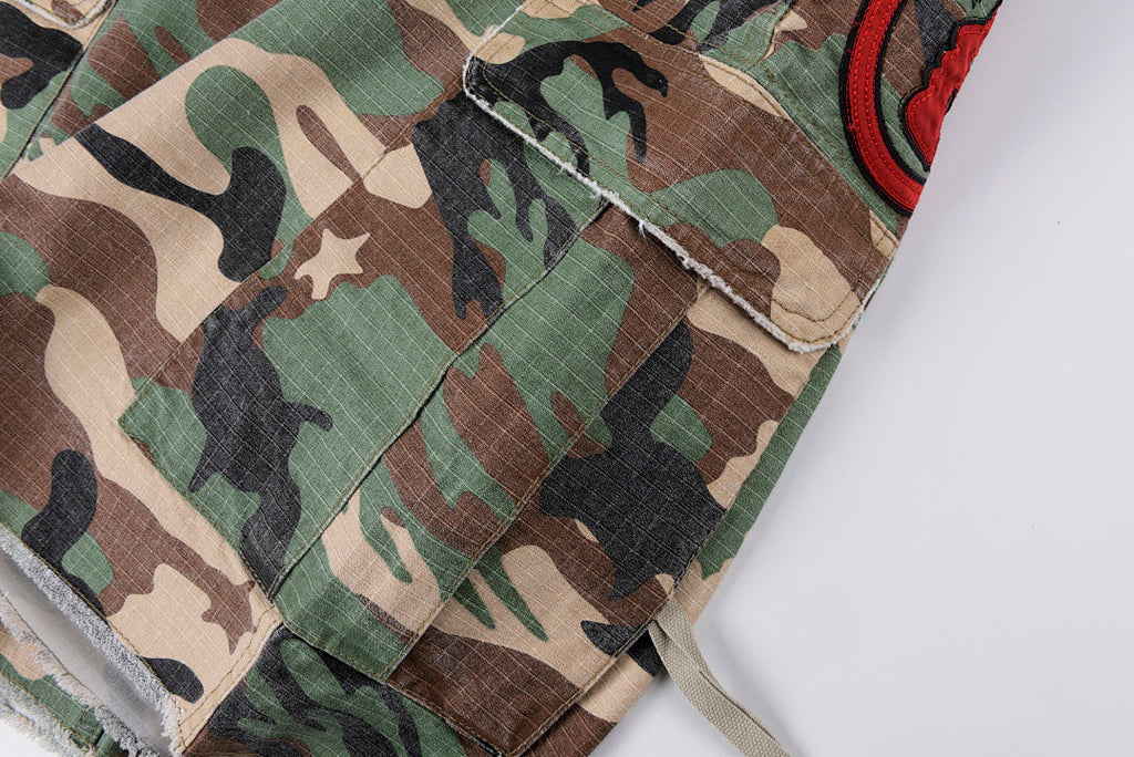 Hellstar Studios Embroidered Camo Cargo Shorts - product image 10