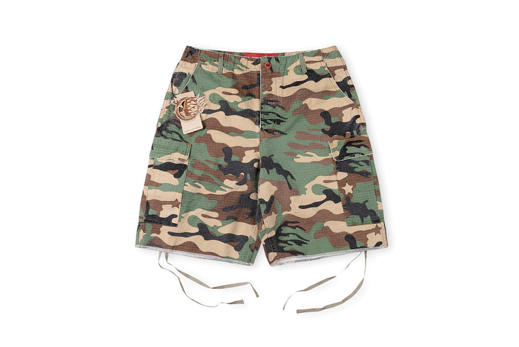 Hellstar Studios Embroidered Camo Cargo Shorts - product image 1
