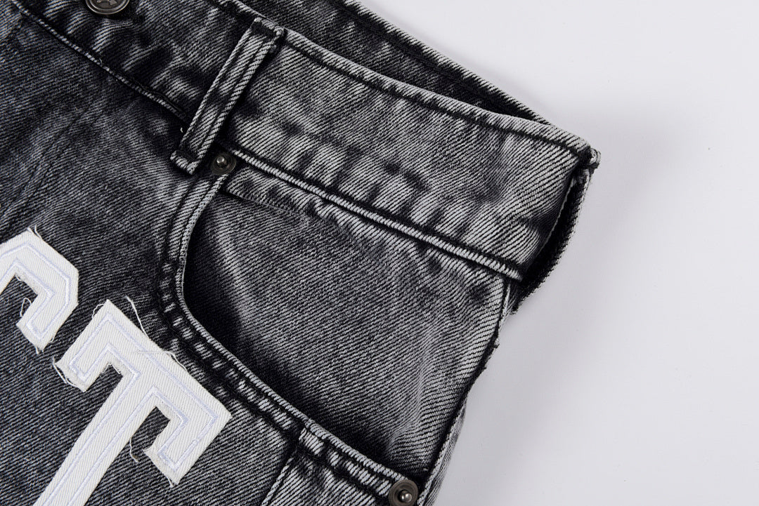 Project Capri Emergency Embroidered Denim Shorts - product image 8