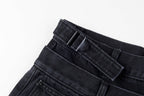 Tuff Crowd Embroidered Black Denim Shorts - product image 7
