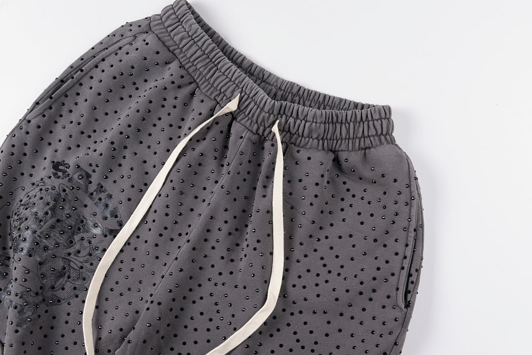 Saint Vanity Rhinestone Washed Shorts - product image 11