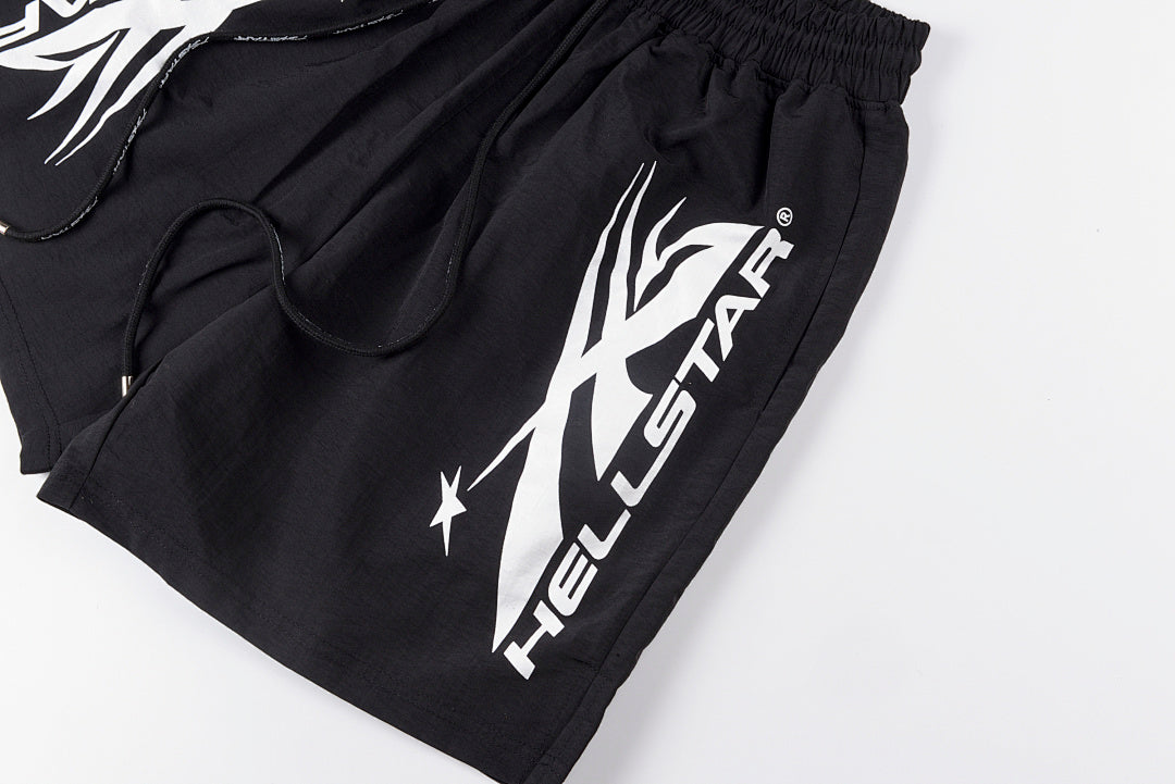 Hellstar Studios Path to Paradise White Graphic Shorts - product image 9