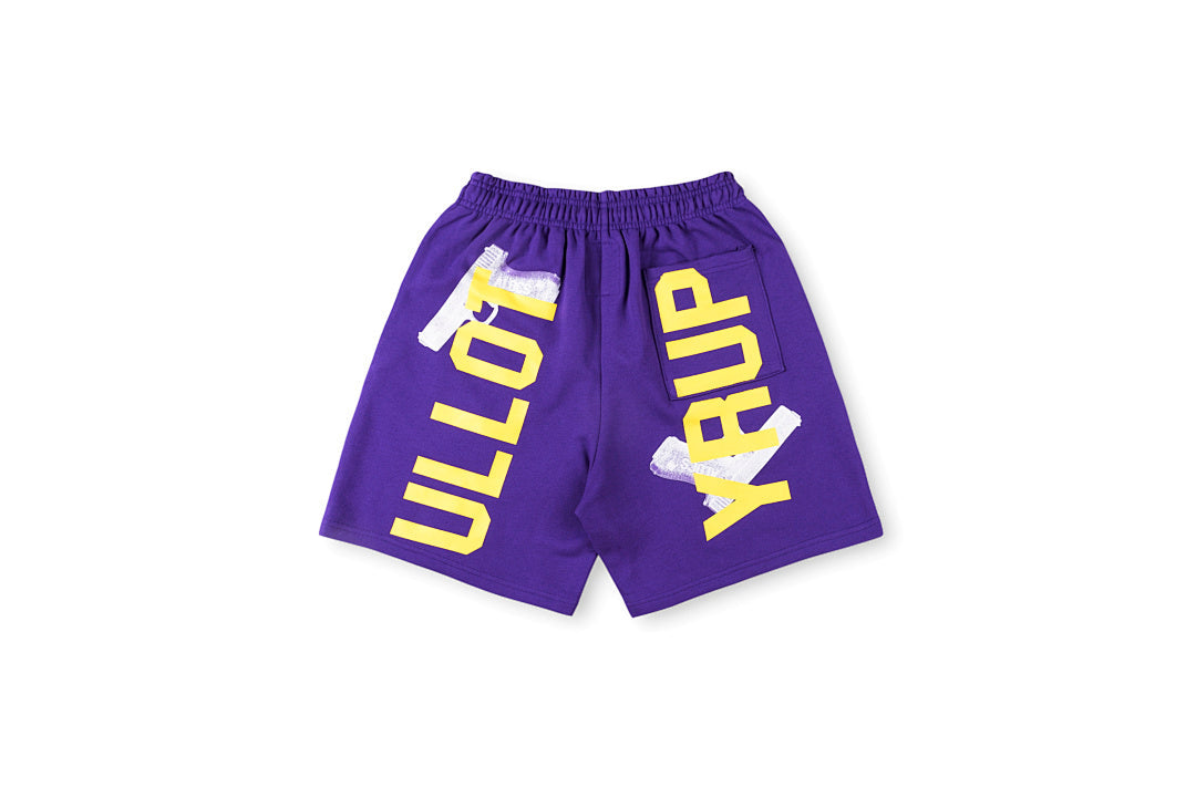 That's A Awful Lot of Cough Syrup Graphic Shorts - Purple - product image 2