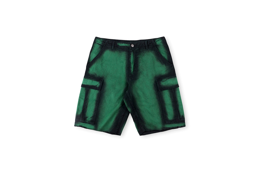 Gradient Multi-Pocket Frayed Cargo Shorts - product image 4