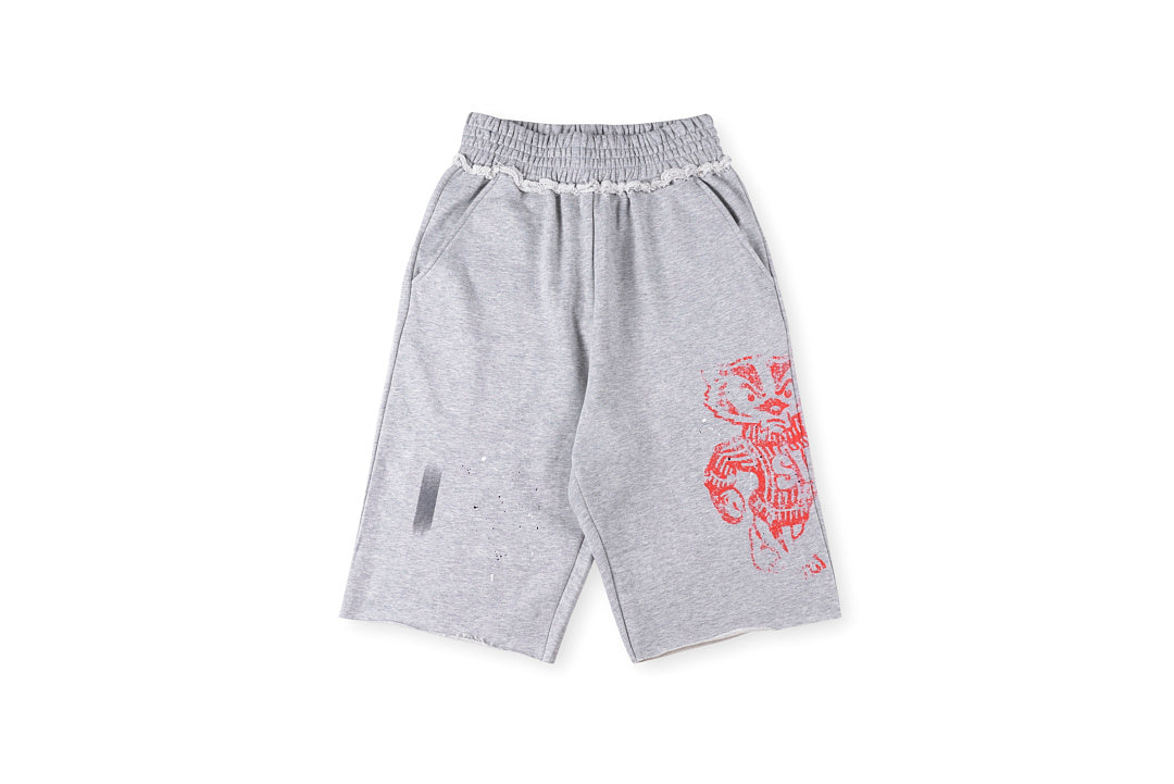 Saint Vanity Graphic Print Cotton Shorts - product image 1