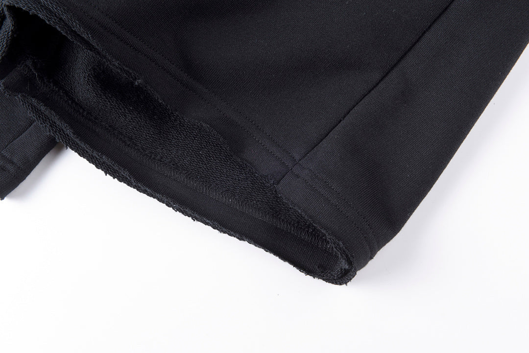 Saint Vanity Embroidered Shorts - Black / Red - product image 5