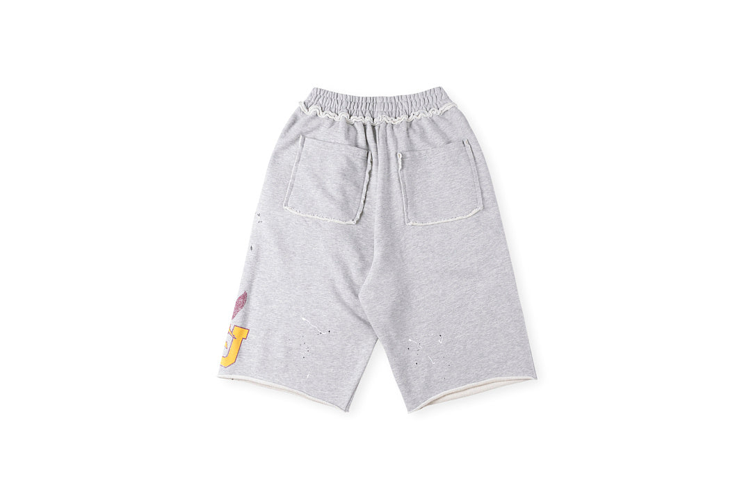 Saint Vanity Purple Cartoon Graphic Cotton Shorts - product image 2