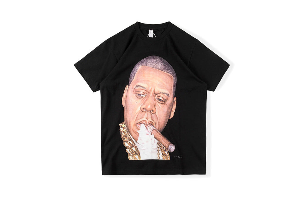 Tuff Crowd Portrait Graphic T-Shirt - Black / White - product image 1