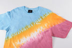 Mayhem Nervis Rainbow Tie-Dye Smiley Graphic T-Shirt - Pink Light Blue / Lavender Light Blue - product image 6