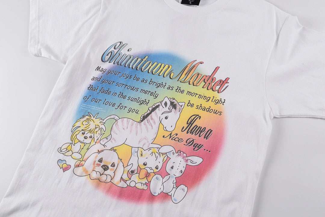 Chinatown Market SS21 Gradient Letter Graphic T-Shirt - Light Gray - product image 5
