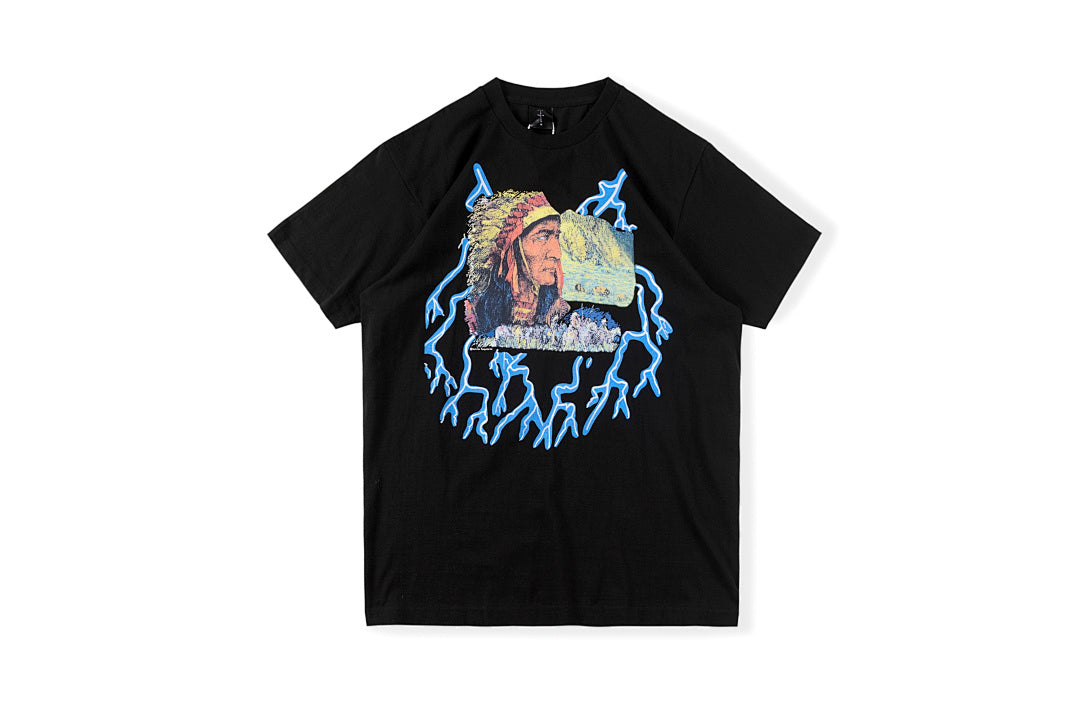 Pharrell Williams x Kanye West Vintage Lightning Graphic T-Shirt - Black - product image 1