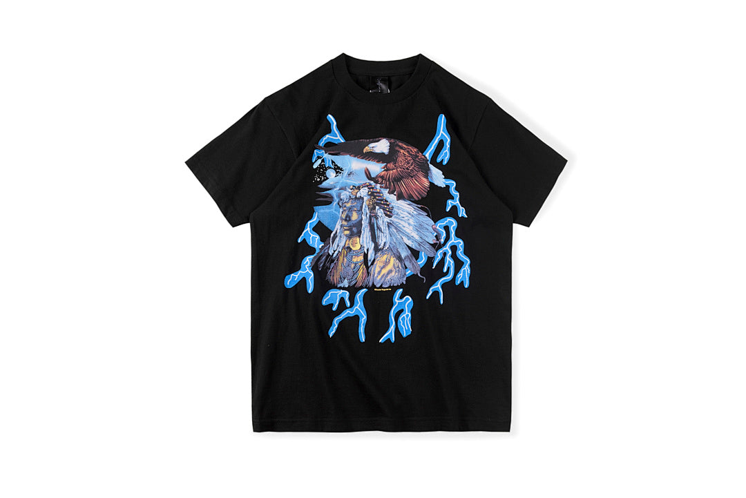 Travis Scott x RHUDE Vintage Native Eagle Graphic T-Shirt - Black - product image 2