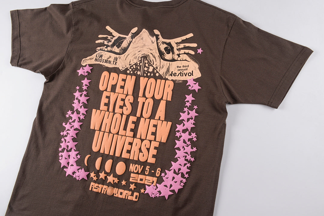 Travis Scott Astrofest See You in Utopia Festival Graphic T-Shirt - Burgundy - product image 9