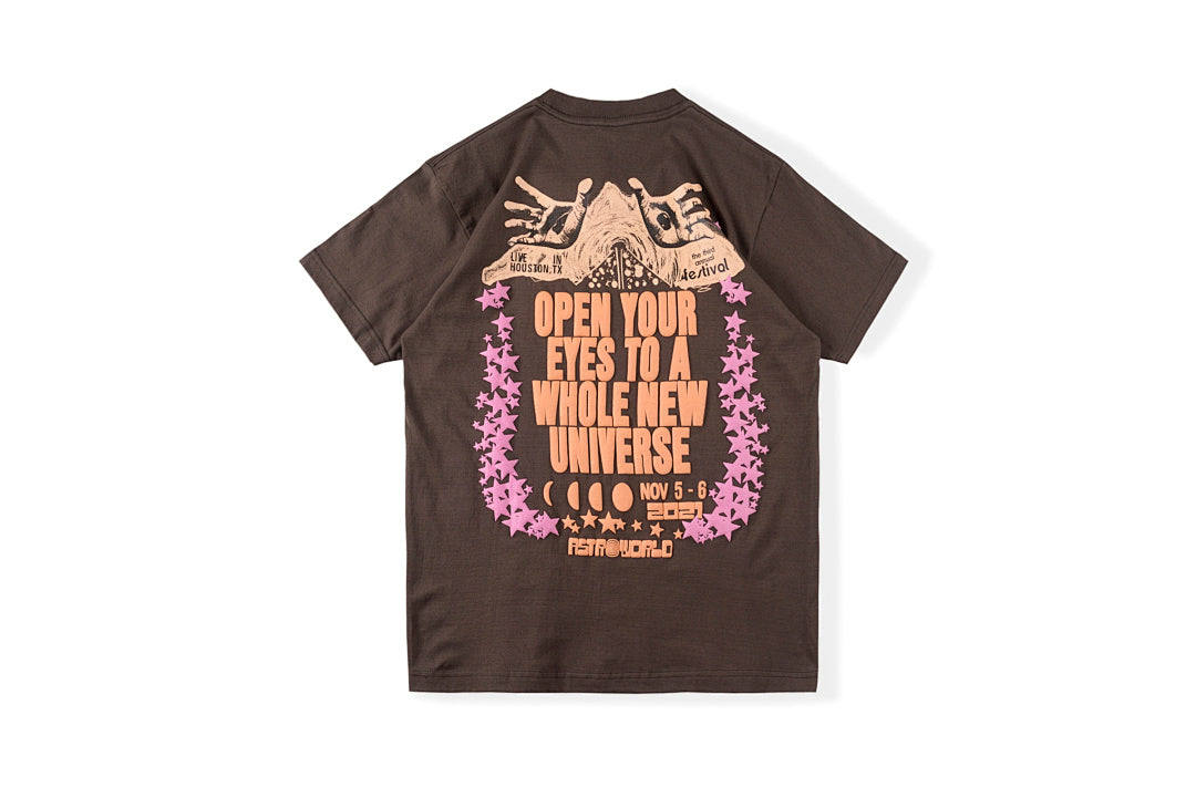 Travis Scott Astrofest See You in Utopia Festival Graphic T-Shirt - Burgundy - product image 2