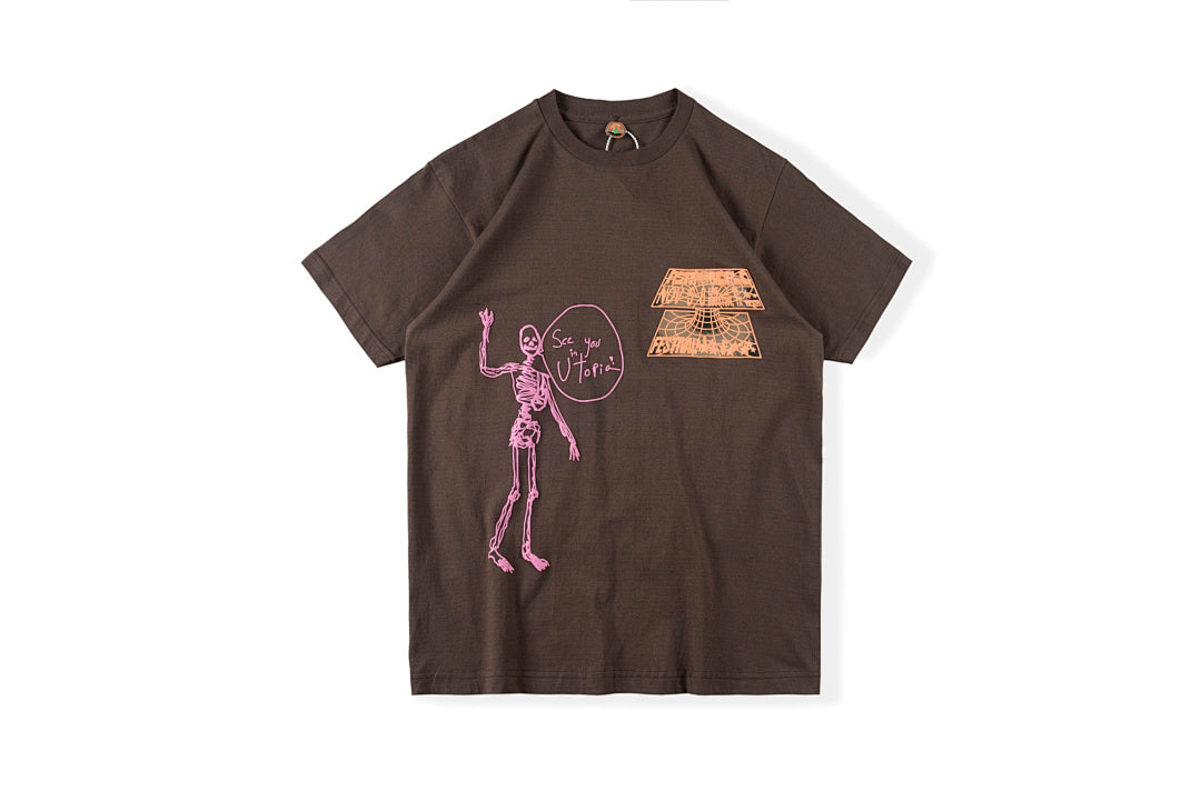 Travis Scott Astrofest See You in Utopia Festival Graphic T-Shirt - Burgundy - product image 1