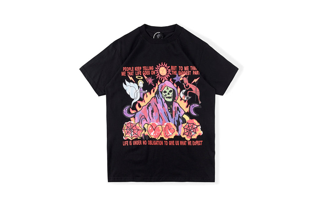 Travis Scott Astroworld Enjoy The Ride Graphic T-Shirt - Black / Light Gray - product image 1