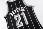 Revenge Black Bones Graphic Jersey Vest T-Shirt - Black / Light Gray - product image 11