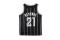 Revenge Black Bones Graphic Jersey Vest T-Shirt - Black / Light Gray - product image 2