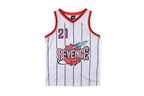 Revenge Black Bones Graphic Jersey Vest T-Shirt - Black / Light Gray - product image 3