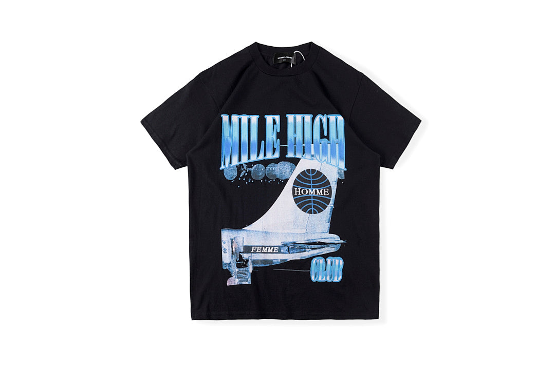 Homme Femme Wing Graphic T-Shirt - Black / Beige - product image 1