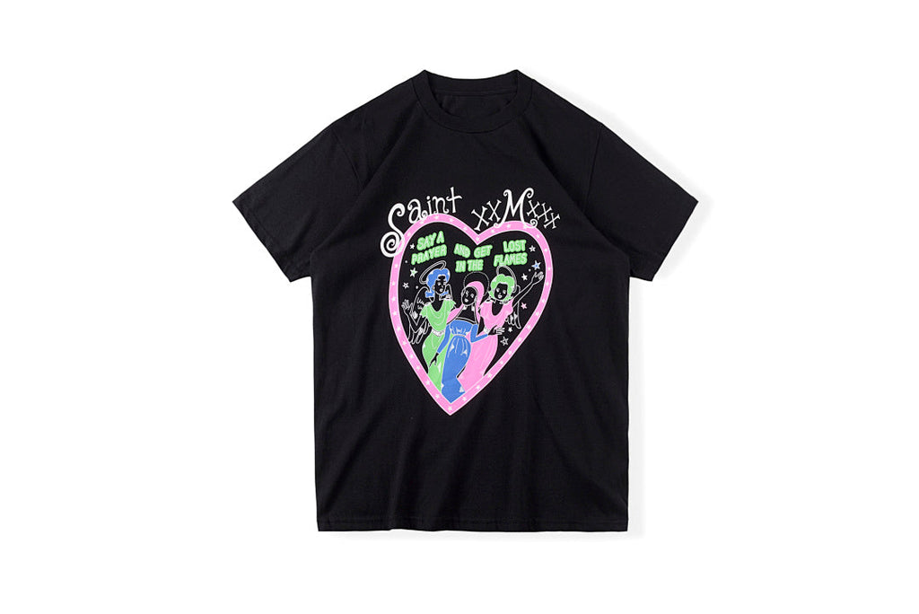 Saint Michael Vintage Print Graphic T-Shirt - Black - product image 1