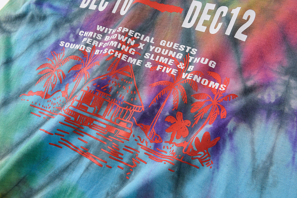 Travis Scott x Rolling Loud California Vibes Graphic T-Shirt - Burgundy Light Gray - product image 5