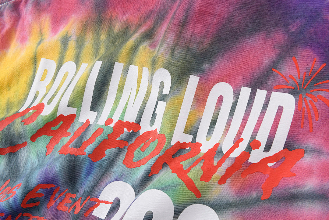 Travis Scott x Rolling Loud California Vibes Graphic T-Shirt - Burgundy Light Gray - product image 6