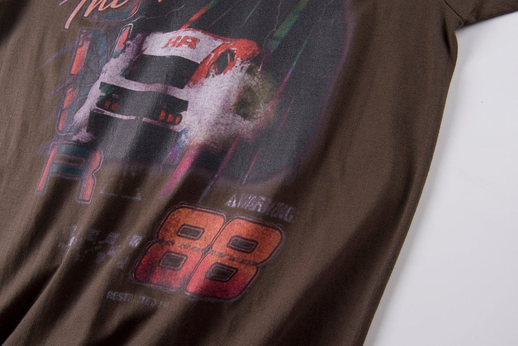 Travis Scott Honor The Gift Grand Prix White Ink Dtg T-Shirt - Burgundy - product image 4