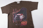 Travis Scott Honor The Gift Grand Prix White Ink Dtg T-Shirt - Burgundy - product image 5