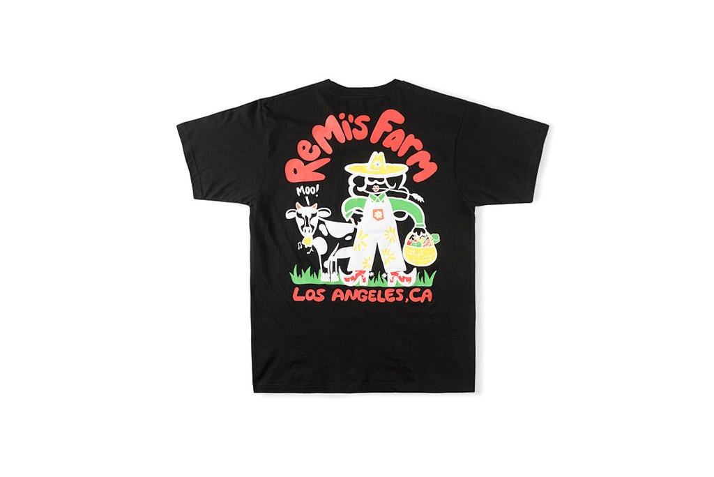 Lazy Bear Graphic Oversized Crew Neck T-Shirt - Black / Light Gray - product image 2