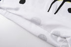 Polka Dot Smiley Doodle Graphic T-Shirt - Light Gray - product image 3