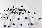 Polka Dot Smiley Doodle Graphic T-Shirt - Light Gray - product image 9