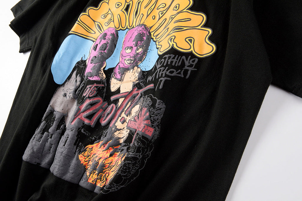Vertabrae x ComplexCon Masked Figure Car Graphic T-Shirt - Black / Light Gray - product image 6