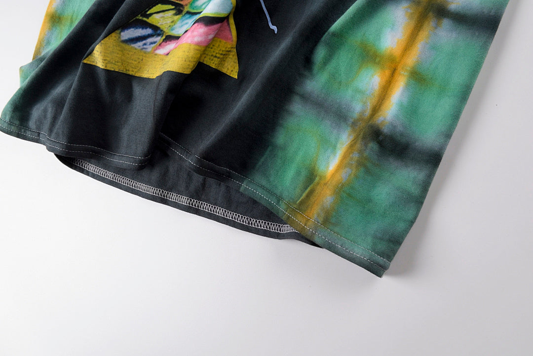 Travis Scott Cactus Jack x Rushadk Tie-Dye Color Block T-Shirt - Charcoal - product image 3