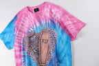 Travis Scott Cactus Jack x Rushadk Swirl Skull Tie-Dye T-Shirt - Light Blue Pink - product image 3