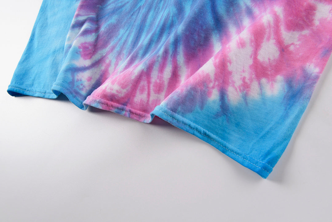 Travis Scott Cactus Jack x Rushadk Swirl Skull Tie-Dye T-Shirt - Light Blue Pink - product image 7