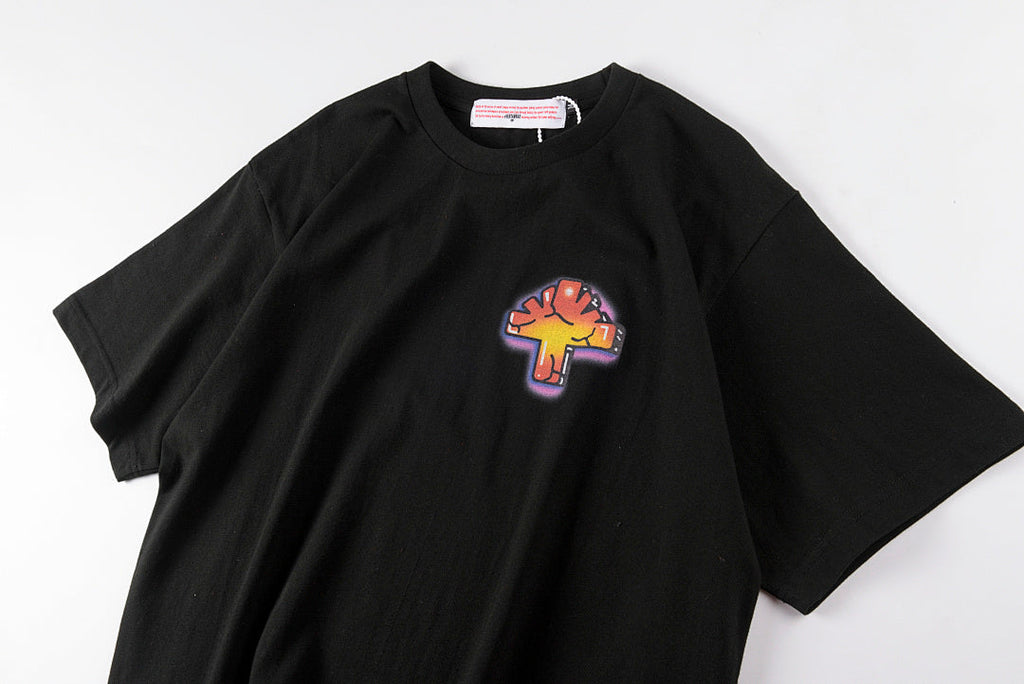 Vertabrae x ComplexCon Cracked Letter Print T-Shirt - Black - product image 3