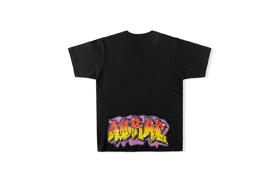 Vertabrae x ComplexCon Cracked Letter Print T-Shirt - Black