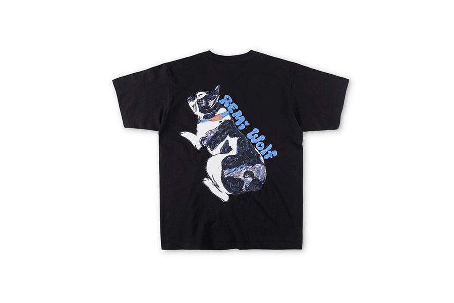 Remi Wolf French Bulldog Graphic T-Shirt - Black / Light Gray