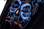 Cookies Hoops Harden & Embiid Cartoon Character Graphic T-Shirt - Black / Light Gray - product image 7