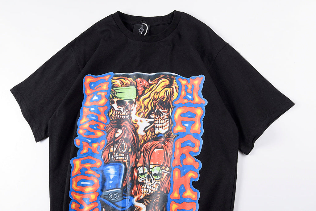 Travis Scott Marke Imported Car Cotton T-Shirt - Black / Light Gray - product image 5