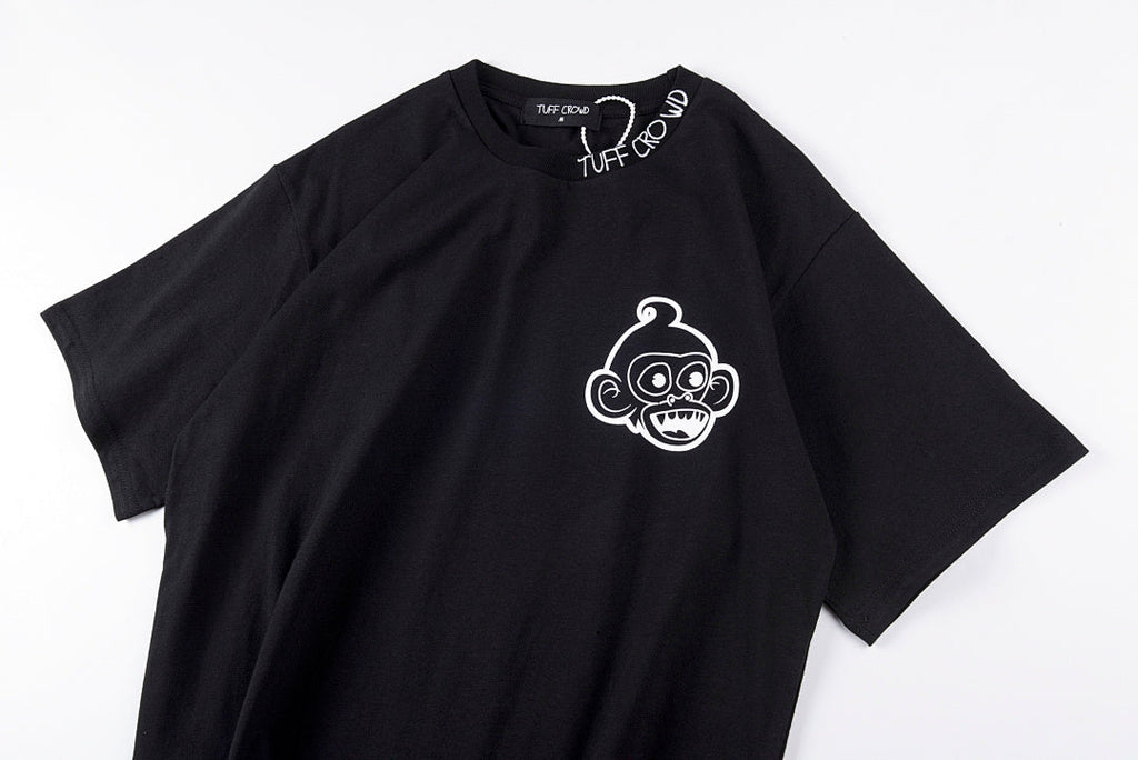 Tuff Crowd Monkey Head Graphic T-Shirt - Black / Light Gray - product image 5