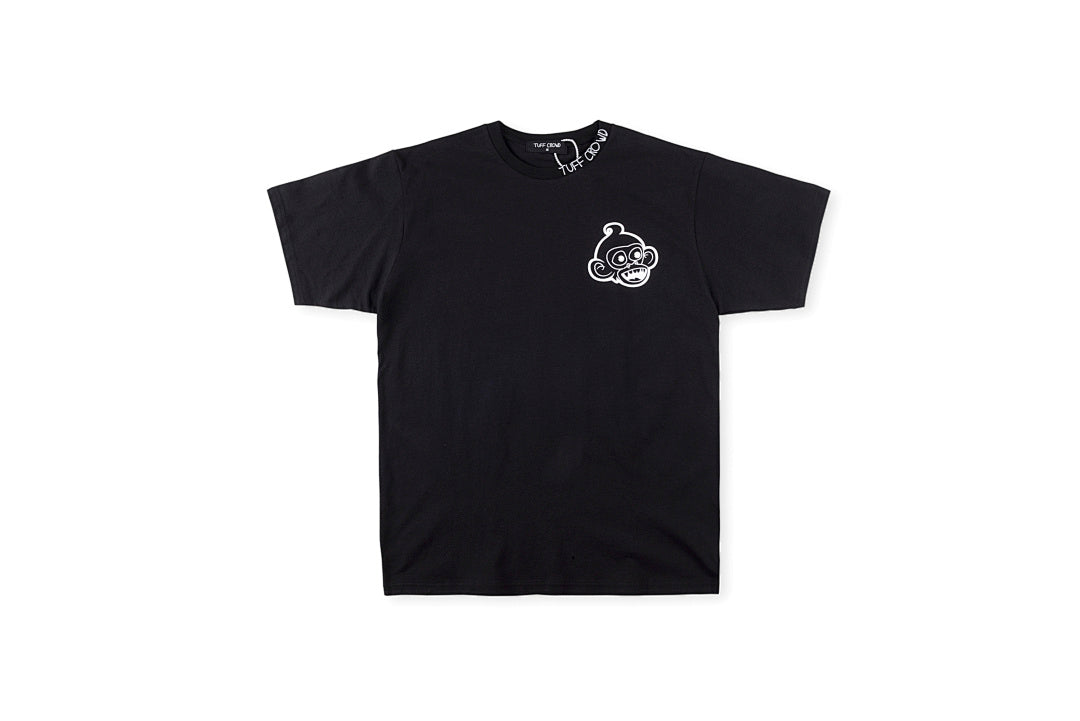 Tuff Crowd Monkey Head Graphic T-Shirt - Black / Light Gray - product image 1