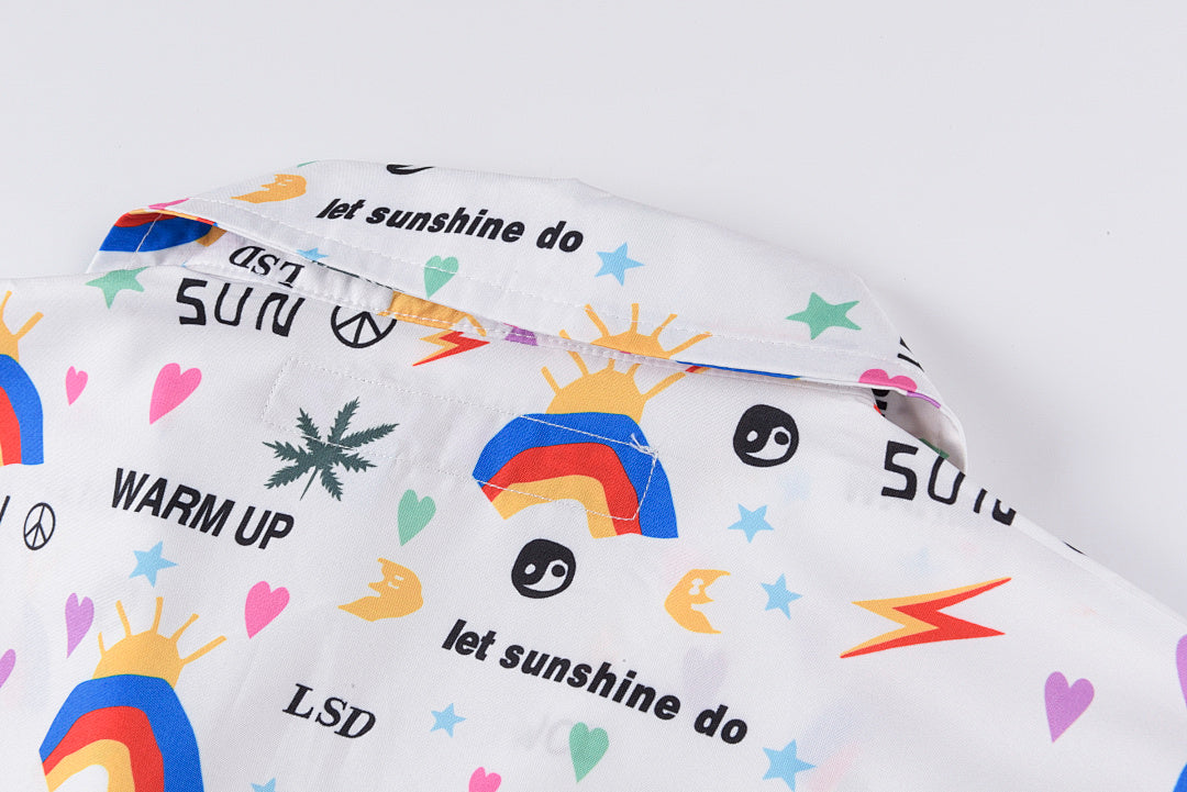 CPFM Aloha LSD Floral Button-Up Shirt - Light Gray - product image 9