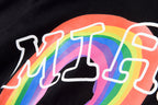 Rolling Sexy Feng Rainbow Graffiti Letter T-Shirt - Black / Charcoal - product image 4